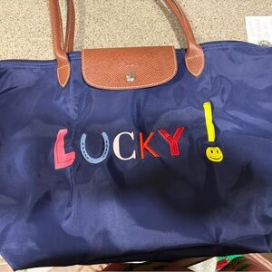LONGCHAMP Lucky Blue Tote Bag